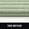 image:imageGORILLA GRIP Memory Foam Bathroom Rugs Absorbent Bath Mat 24x16 GraySage