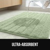 image:imageGORILLA GRIP Memory Foam Bathroom Rugs Absorbent Bath Mat 24x16 GraySage