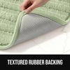 image:imageGORILLA GRIP Memory Foam Bathroom Rugs Absorbent Bath Mat 24x16 GraySage