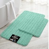 image:imageGORILLA GRIP Memory Foam Bathroom Rugs Absorbent Bath Mat 24x16 GraySea Blue