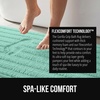 image:imageGORILLA GRIP Memory Foam Bathroom Rugs Absorbent Bath Mat 24x16 GraySea Blue