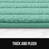 image:imageGORILLA GRIP Memory Foam Bathroom Rugs Absorbent Bath Mat 24x16 GraySea Blue