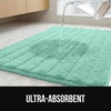 image:imageGORILLA GRIP Memory Foam Bathroom Rugs Absorbent Bath Mat 24x16 GraySea Blue