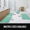 image:imageGORILLA GRIP Memory Foam Bathroom Rugs Absorbent Bath Mat 24x16 GraySea Blue