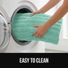 image:imageGORILLA GRIP Memory Foam Bathroom Rugs Absorbent Bath Mat 24x16 GraySea Blue
