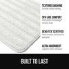 image:imageGORILLA GRIP Memory Foam Bathroom Rugs Absorbent Bath Mat 24x16 GrayWhite