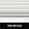 image:imageGORILLA GRIP Memory Foam Bathroom Rugs Absorbent Bath Mat 24x16 GrayWhite