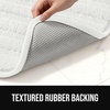 image:imageGORILLA GRIP Memory Foam Bathroom Rugs Absorbent Bath Mat 24x16 GrayWhite