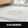 image:imageGORILLA GRIP Memory Foam Bathroom Rugs Absorbent Bath Mat 24x16 GrayWhite