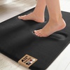 image:imageGORILLA GRIP Memory Foam Toilet Rug for Bathroom 225x195 GreyBlack
