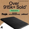 image:imageGORILLA GRIP Memory Foam Toilet Rug for Bathroom 225x195 GreyBlack