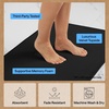 image:imageGORILLA GRIP Memory Foam Toilet Rug for Bathroom 225x195 GreyBlack