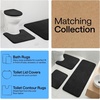 image:imageGORILLA GRIP Memory Foam Toilet Rug for Bathroom 225x195 GreyBlack