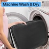image:imageGORILLA GRIP Memory Foam Toilet Rug for Bathroom 225x195 GreyBlack