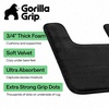 image:imageGORILLA GRIP Memory Foam Toilet Rug for Bathroom 225x195 GreyBlack
