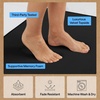 image:imageGORILLA GRIP Memory Foam Toilet Rug for Bathroom 225x195 GreyBlack