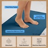 image:imageGORILLA GRIP Memory Foam Toilet Rug for Bathroom 225x195 GreyBlue