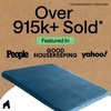 image:imageGORILLA GRIP Memory Foam Toilet Rug for Bathroom 225x195 GreyBlue
