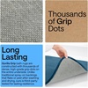 image:imageGORILLA GRIP Memory Foam Toilet Rug for Bathroom 225x195 GreyBlue