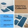 image:imageGORILLA GRIP Memory Foam Toilet Rug for Bathroom 225x195 GreyBlue