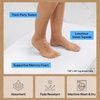 image:imageGORILLA GRIP Memory Foam Toilet Rug for Bathroom 225x195 GreyBright White