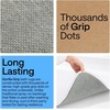 image:imageGORILLA GRIP Memory Foam Toilet Rug for Bathroom 225x195 GreyBright White