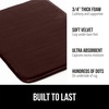 image:imageGORILLA GRIP Memory Foam Toilet Rug for Bathroom 225x195 GreyBrown