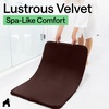 image:imageGORILLA GRIP Memory Foam Toilet Rug for Bathroom 225x195 GreyBrown