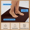image:imageGORILLA GRIP Memory Foam Toilet Rug for Bathroom 225x195 GreyBrown