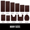 image:imageGORILLA GRIP Memory Foam Toilet Rug for Bathroom 225x195 GreyBrown
