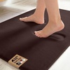 image:imageGORILLA GRIP Memory Foam Toilet Rug for Bathroom 225x195 GreyBrown