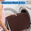 image:imageGORILLA GRIP Memory Foam Toilet Rug for Bathroom 225x195 GreyBrown