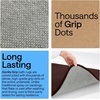 image:imageGORILLA GRIP Memory Foam Toilet Rug for Bathroom 225x195 GreyBrown