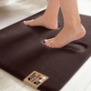 image:imageGORILLA GRIP Memory Foam Toilet Rug for Bathroom 225x195 GreyBrown