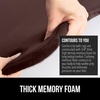 image:imageGORILLA GRIP Memory Foam Toilet Rug for Bathroom 225x195 GreyBrown