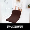 image:imageGORILLA GRIP Memory Foam Toilet Rug for Bathroom 225x195 GreyBrown