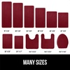 image:imageGORILLA GRIP Memory Foam Toilet Rug for Bathroom 225x195 GreyBurgundy