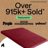 image:imageGORILLA GRIP Memory Foam Toilet Rug for Bathroom 225x195 GreyBurgundy