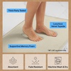 image:imageGORILLA GRIP Memory Foam Toilet Rug for Bathroom 225x195 GreyChampagne