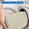 image:imageGORILLA GRIP Memory Foam Toilet Rug for Bathroom 225x195 GreyChampagne