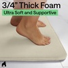 image:imageGORILLA GRIP Memory Foam Toilet Rug for Bathroom 225x195 GreyChampagne
