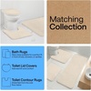 image:imageGORILLA GRIP Memory Foam Toilet Rug for Bathroom 225x195 GreyCream