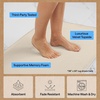 image:imageGORILLA GRIP Memory Foam Toilet Rug for Bathroom 225x195 GreyCream