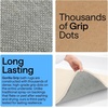 image:imageGORILLA GRIP Memory Foam Toilet Rug for Bathroom 225x195 GreyCream