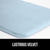 image:imageGORILLA GRIP Memory Foam Toilet Rug for Bathroom 225x195 GreyLight Blue