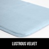 image:imageGORILLA GRIP Memory Foam Toilet Rug for Bathroom 225x195 GreyLight Blue