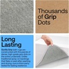 image:imageGORILLA GRIP Memory Foam Toilet Rug for Bathroom 225x195 GreyLight Gray