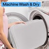 image:imageGORILLA GRIP Memory Foam Toilet Rug for Bathroom 225x195 GreyLight Gray