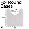 image:imageGORILLA GRIP Memory Foam Toilet Rug for Bathroom 225x195 GreyLight Gray