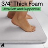 image:imageGORILLA GRIP Memory Foam Toilet Rug for Bathroom 225x195 GreyLight Gray